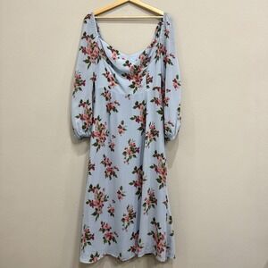 Reformation Shelby Floral‎ Midi Dress Size 8